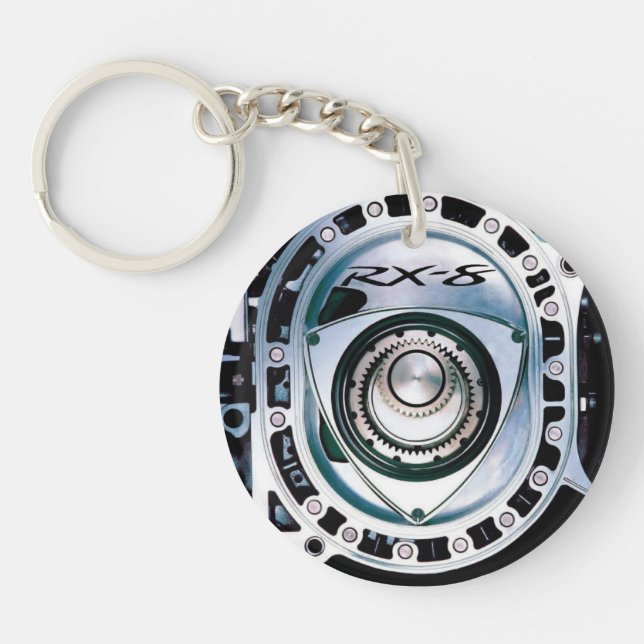 Circle (single-sided) RX-8 Keychain (Front)