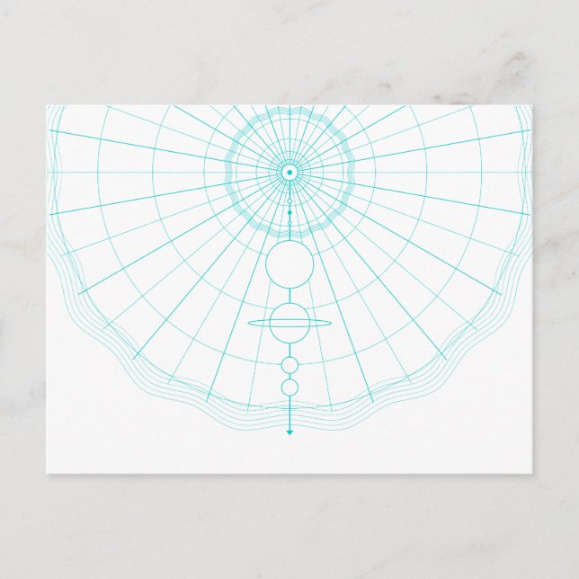 circle solar system postcard (Front)