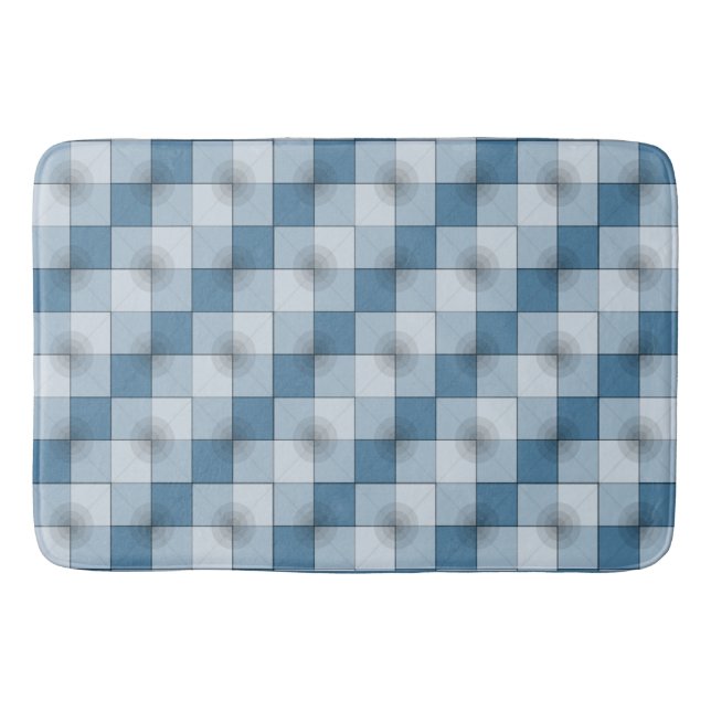 Circle-Squares Bath Mat (Front)