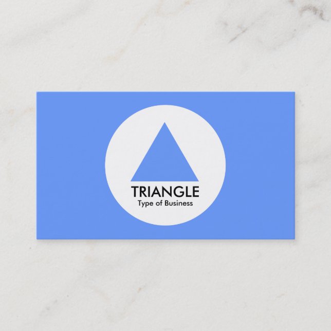 Circle - Triangle - Baby Blue Business Card (Front)