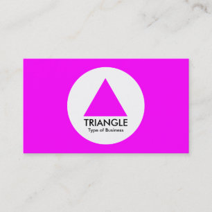 Circle - Triangle - Magenta Business Card