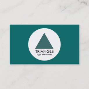 Circle - Triangle - Moss Green Business Card