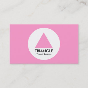 Circle - Triangle - Pink Business Card
