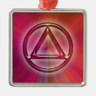 Circle Triangle Sober Recovery Hanging Ornament