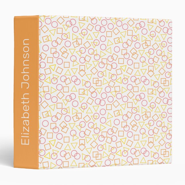 Circle Triangle Square 3 Ring Binder (Front/Spine)
