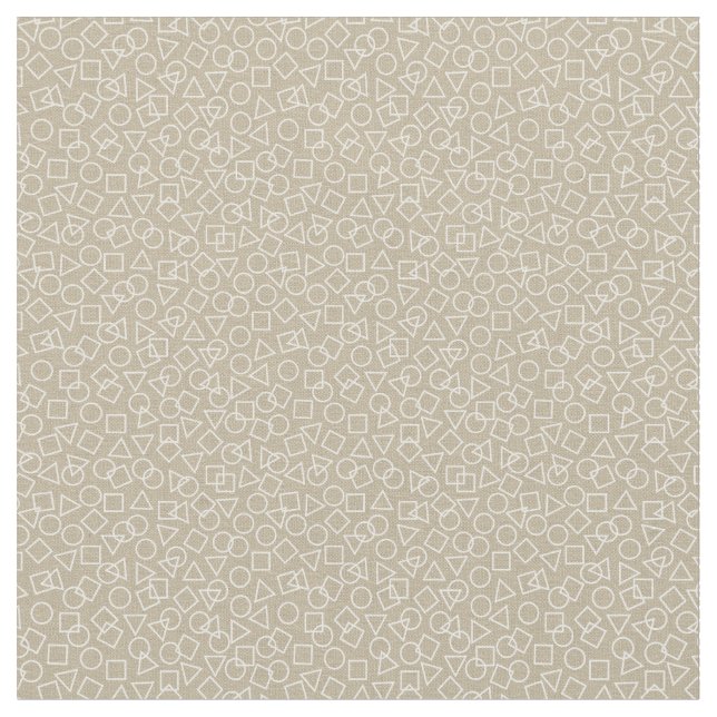 Circle Triangle Square Fabric (Close Up)