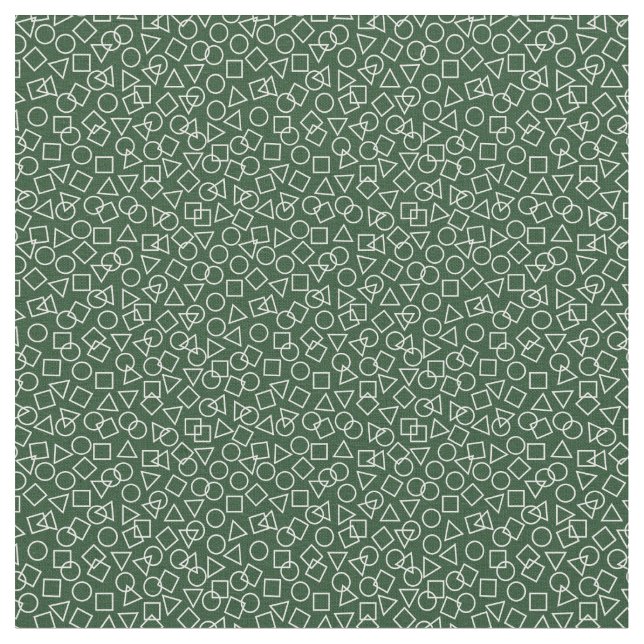 Circle Triangle Square Fabric (Close Up)