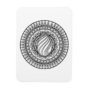 Circle Tribal Doodle Magnet