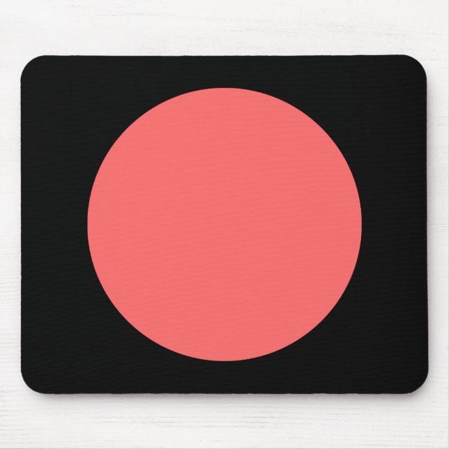 Circle - Tropical with Black Mouse Pad (Front)
