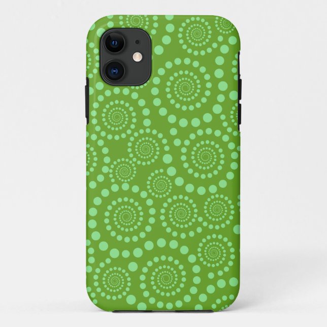 Circle Twirls custom iPhone case (Back)
