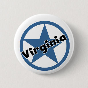 Circle Virginia 2 Inch Round Button