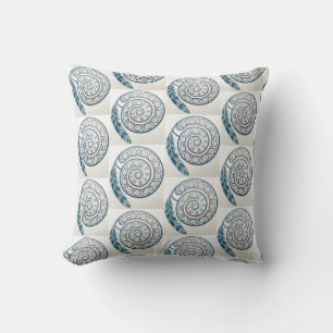 Circle With Feather Throw Pillow