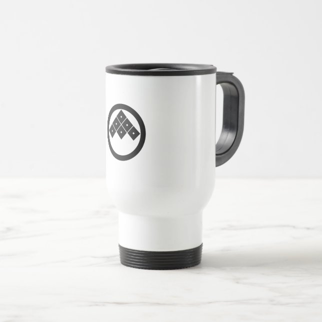 Circle with Six Eyes Travel Mug (Front Right)