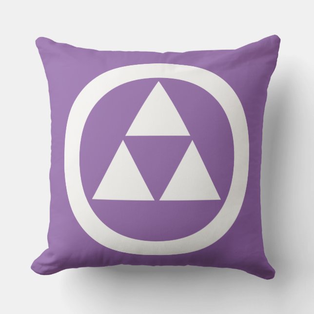 Circle with Three Scales Throw Pillow (Front)
