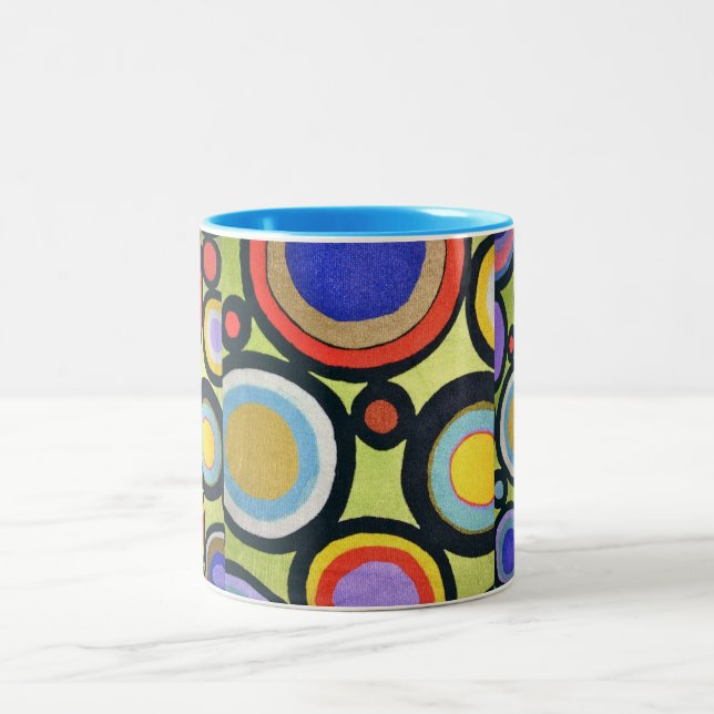 Circle within Primary Colorul Circles Coffee Mug (Center)