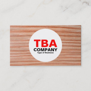 Circle - Wood 01 Business Card