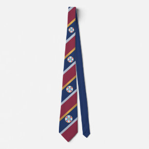 Circled Assyrian flag Tie