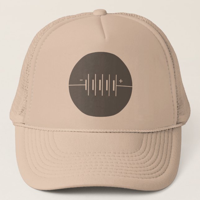 Circled Batteries Symbol Trucker Hat (Front)