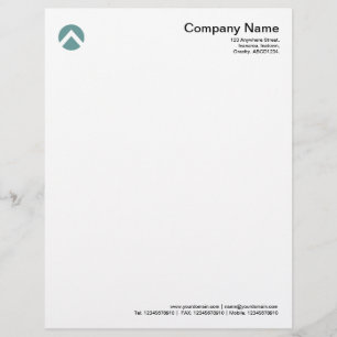 Circled Chevron - Ocean Green Letterhead