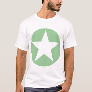 Circled Star - Faded Green T-Shirt
