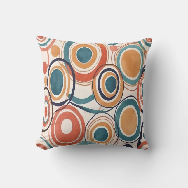 Circles 1 Art Print	 Throw Pillow (Front)