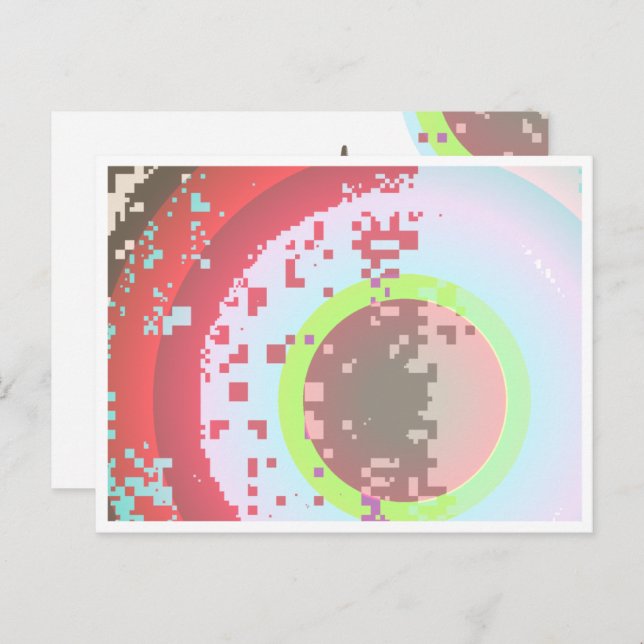Circles 31 With Border Postcard (Front/Back)