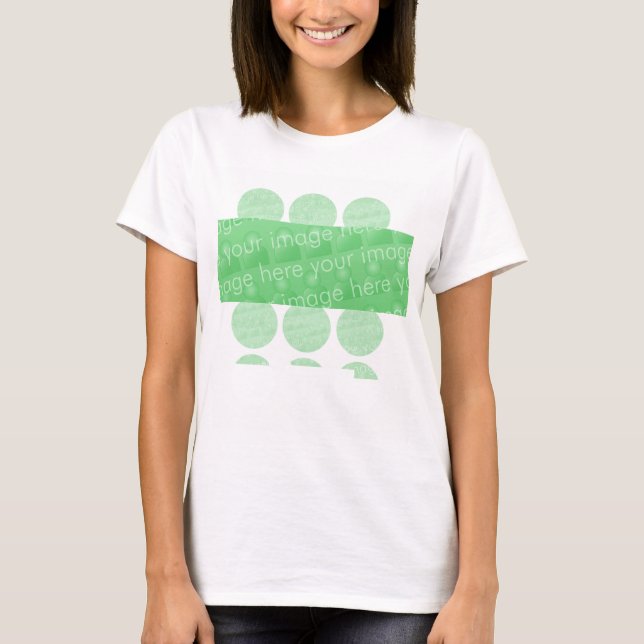Circles and Box Design Effect T-Shirt (Front)