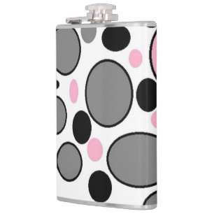 CIRCLES AND OVALS HIP FLASK