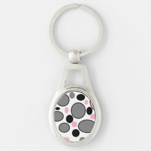 CIRCLES AND OVALS KEYCHAIN