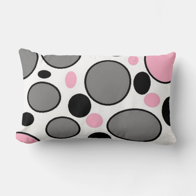 CIRCLES AND OVALS LUMBAR PILLOW (Front)