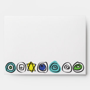 CIRCLES and SQUARES Bar Bat Mitzvah Envelope