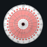 Circles And Stars Bulls Eye Game Night Dartboard<br><div class="desc">A bold concentric circles and stars bulls eye game night dart board for family fun at home!</div>