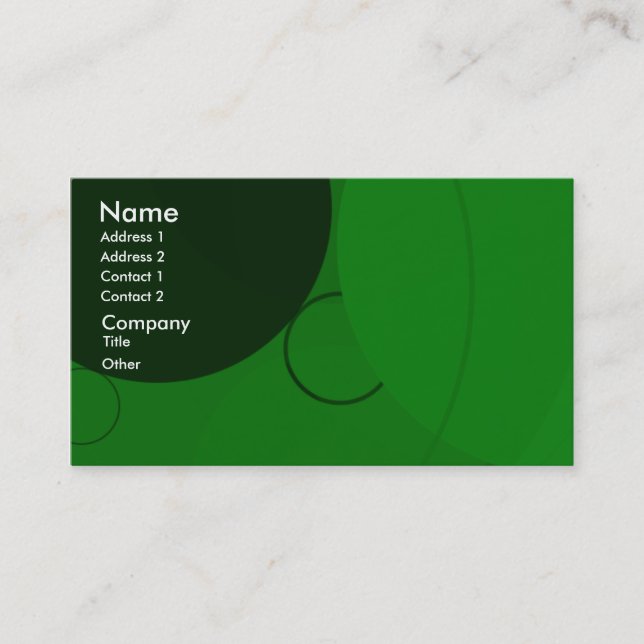 Circles Background Business Card (Front)
