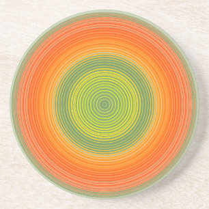 Circles - citrus colours coaster