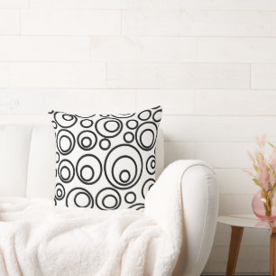 Circles Design Throw Pillow