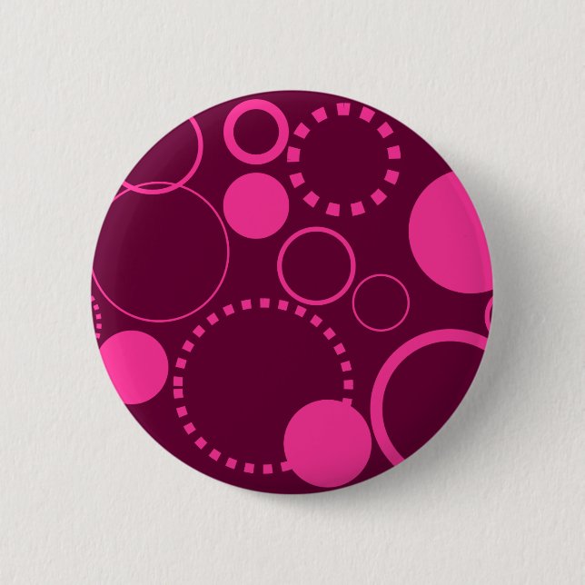 Circles & Dots 2 Inch Round Button (Front)