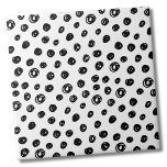 Circles Dots Pattern Black White Tile<br><div class="desc">Use this simple and chic black and white messy dot or circles backdrop to customize your living space. You can also change out the background colouring to really make it your own look. Plus you can even make the black dots a completely different colour too! Whether you want to use...</div>