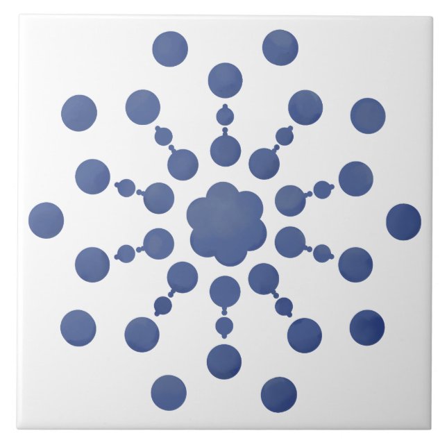 Circles,geometric,dots,round shapes tiles, tile (Front)