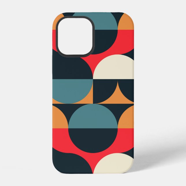 Circles illusion seamless pattern. iPhone case (Back)