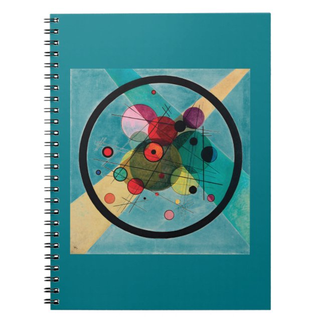 Circles in a Circle by Wassily Kandinsky Notebook (Front)