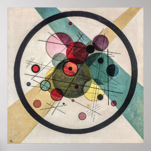 Circles in a Circle - Wassily Kandinsky Modern Art Poster