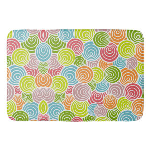 Circles in Circles Bath Mat