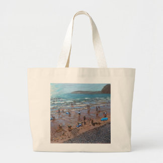 Circles in the Sand Sidmouth 2007 Large Tote Bag