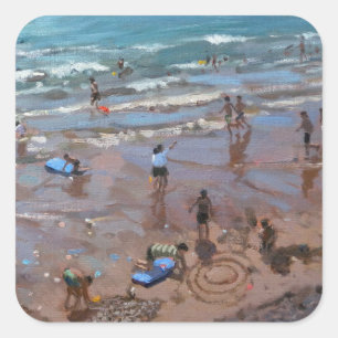 Circles in the Sand Sidmouth 2007 Square Sticker