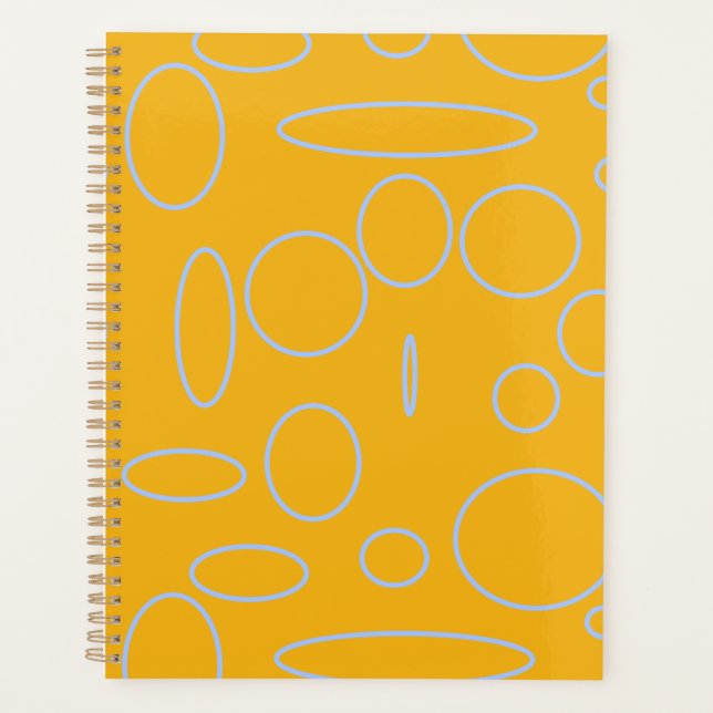 Circles Loops on Orange  Planner (Front)