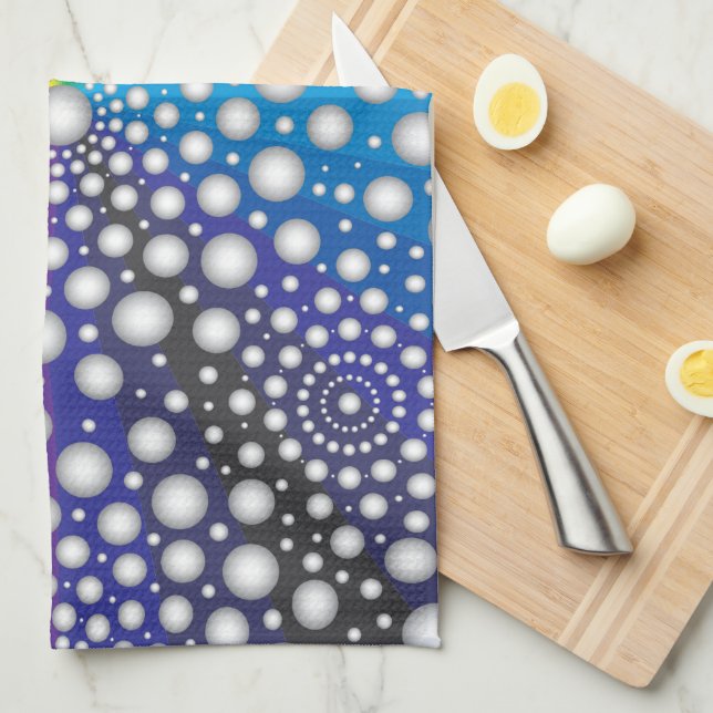 Circles Mandala 2 Kitchen Towel (Quarter Fold)
