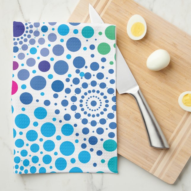 Circles Mandala 3 Kitchen Towel (Quarter Fold)