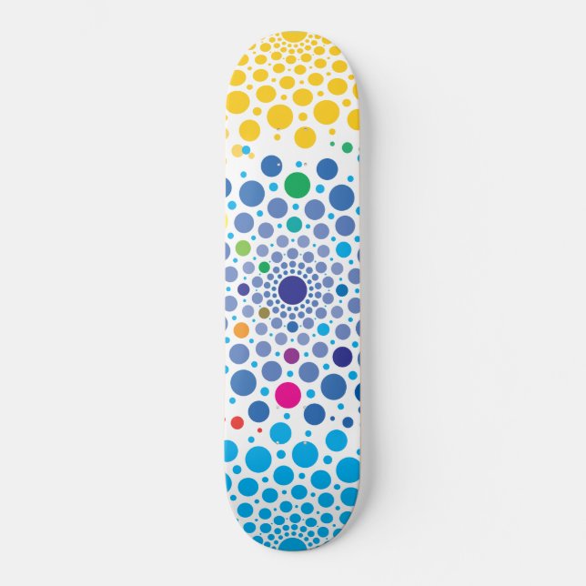 Circles Mandala 3 Skateboard (Front)