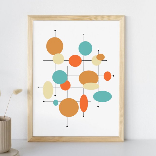 Circles Mid Century Modern Styled Poster (Creator Uploaded)
