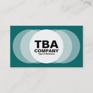 Circles - Moss Green Business Card